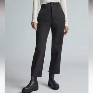 Everlane Organic Straight Leg Pant size 8 - Black